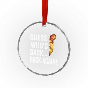 Funny Jesus Meme Quote Crystal Glass Ornament Easter Guess Whos Back Funny Religious TS10 Print Your Wear