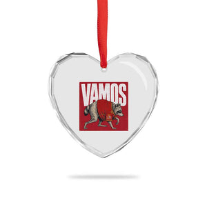 Funny Jimothy Vamos Spain Soccer Fans Parody Heart Crystal Glass Ornament Seattle Raccoon Espana Champs Victory Celebration