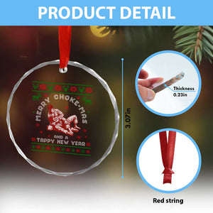 Funny Jiu Jitsu Christmas Crystal Glass Ornament Holiday Martial Arts BJJ Lover Ugly Xmas TS10 Print Your Wear