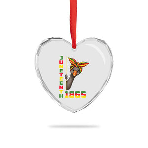 Funny Juneteenth Goose Heart Crystal Glass Ornament African American Pride Gift TS12 Print Your Wear