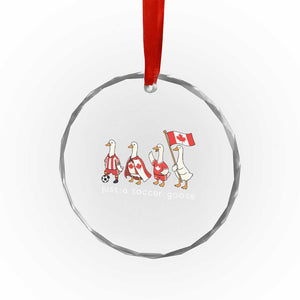 Funny Just A Soccer Goose Crystal Glass Ornament Canada Soccer Lover TS12 Print Your Wear
