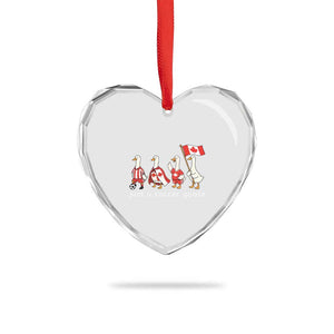 Funny Just A Soccer Goose Heart Crystal Glass Ornament Canada Soccer Lover TS12 Print Your Wear