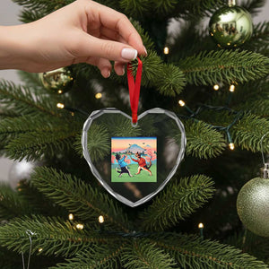 Funny Kendo Cat Heart Crystal Glass Ornament Samurai Martial Arts TS14 Print Your Wear