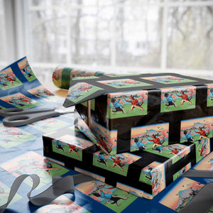 Funny Kendo Cat Wrapping Paper Roll Samurai Martial Arts TS14 Black Print Your Wear