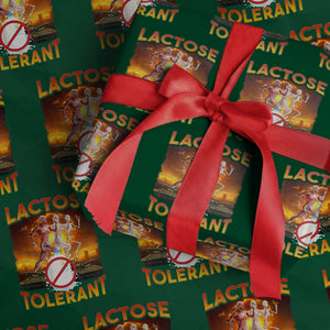 Funny Lactose Tolerant Wrapping Paper Roll Ironic Sarcastic Funny Humor Cringe Meme TS11 Green Print Your Wear