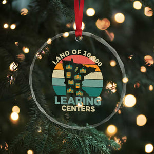 Funny Land Of 10000 Learing Center Crystal Glass Ornament Anti Scam Awareness TS11 Print Your Wear