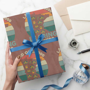 Funny Land Of 10000 Learing Center Wrapping Paper Roll Anti Scam Awareness TS11 Mocha Print Your Wear