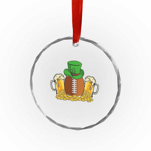 Funny Leprechaun Hat American Football Crystal Glass Ornament TS12 Print Your Wear