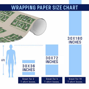 Funny Liver Cancer Warrior Support Gift Wrapping Paper Roll Just A Strong Goose