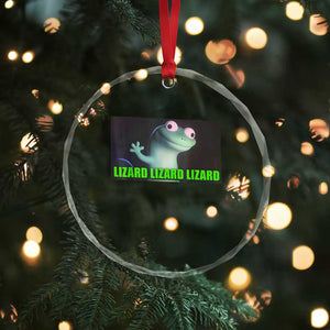 Funny Lizard Lizard Lizard Crystal Glass Ornament Weirdcore Gecko Meme TS02 Print Your Wear