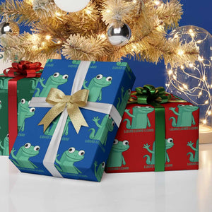 Funny Lizard Lizard Lizard Wrapping Paper Roll Cute Gecko Reptile Meme TS02 Print Your Wear