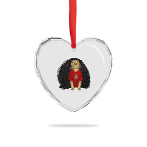 Funny Long Curly Hair Wig Soccer Cat Graphic Heart Crystal Glass Ornament Spain Espana Sports Fans Meme Spanish Pride