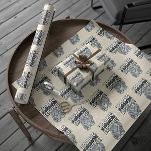 Funny Maine Coon Cat Wrapping Paper Roll Too Big To Care About Your Existence TS12 Beige Print Your Wear