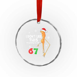 Funny Marcus The Worm 67 Meme Christmas Crystal Glass Ornament I Don't Like This It's Pissing Me Off TS11 Print Your Wear