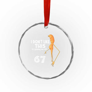Funny Marcus The Worm 67 Meme Crystal Glass Ornament I Dont Like This Its Pissing Me Off TS11 Print Your Wear