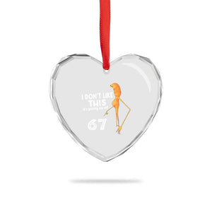 Funny Marcus The Worm 67 Meme Heart Crystal Glass Ornament I Dont Like This Its Pissing Me Off TS11 Print Your Wear