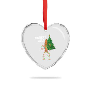 Funny Marcus The Worm Christmas Heart Crystal Glass Ornament Robert Help Xmas Tree TS11 Print Your Wear