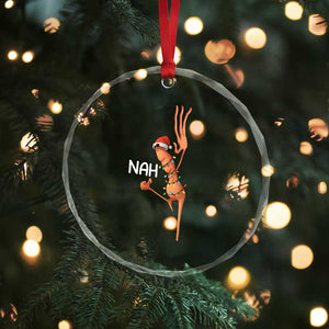 Funny Marcus The Worm Christmas Nah Crystal Glass Ornament TS11 Print Your Wear