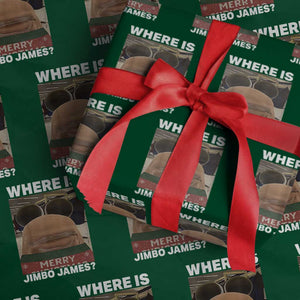 Funny Marcus The Worm Christmas Wrapping Paper Roll Where Is Jimbo James Xmas Ugly Sweater TS11 Green Print Your Wear