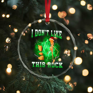Funny Marcus The Worm Crystal Glass Ornament I Don't Like This Rock Brain Rot TS10 Print Your Wear
