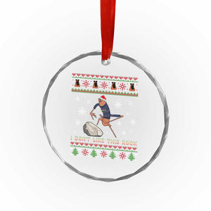 Funny Marcus The Worm Meme Crystal Glass Ornament I Do Not Like This Rock Ugly Christmas Gift TS12 Print Your Wear
