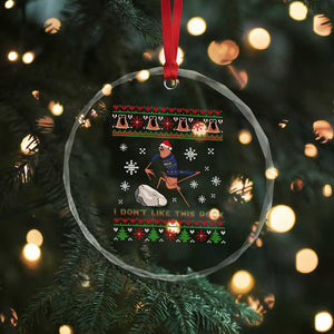 Funny Marcus The Worm Meme Crystal Glass Ornament I Do Not Like This Rock Ugly Christmas Gift TS12 Print Your Wear