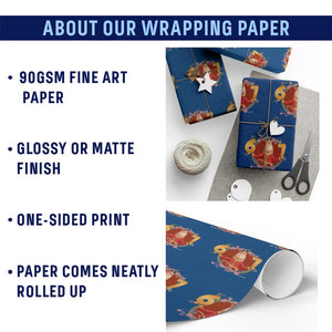 Funny Marcus The Worm Six Seven Lunar New Year Meme Wrapping Paper Roll TS12 Print Your Wear