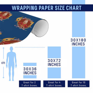 Funny Marcus The Worm Six Seven Lunar New Year Meme Wrapping Paper Roll TS12 Print Your Wear