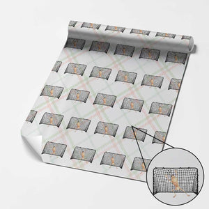 Funny Marcus The Worm Soccer Goalkeeper Gift Wrapping Paper Roll TS12 Christmas Plaid Print Your Wear