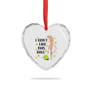 Funny Marcus The Worm Tennis Lover Heart Crystal Glass Ornament I Do Not Like This Ball TS12 Print Your Wear