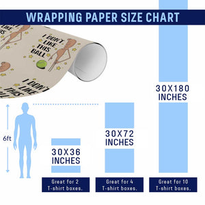 Funny Marcus The Worm Tennis Lover Wrapping Paper Roll I Do Not Like This Ball TS12 Print Your Wear