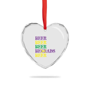 Funny Mardi Gras Drinking Heart Crystal Glass Ornament Retro Beads Beer Carnival Party TS11 Print Your Wear