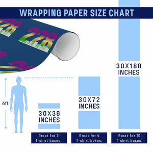 Funny Mardi Gras In Biloxi Mississippi Wrapping Paper Roll 228 Skyline Area Code TS11 Print Your Wear