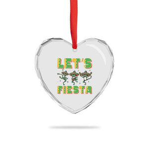Funny Mariachi Frog Guitar Fiesta Heart Crystal Glass Ornament Cinco De Mayo Gift TS12 Print Your Wear
