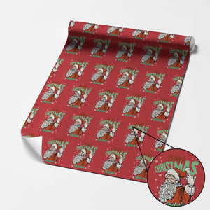 Funny Merry Christmas Assholes Wrapping Paper Roll Xmas Naughty Santa Adult Jokes TS11 Red Print Your Wear