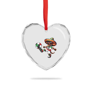 Funny Mexican Xolo Dog Playing Soccer Heart Crystal Glass Ornament Football Fan Gift TS12 Print Your Wear