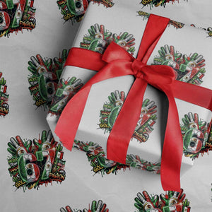 Funny Mexico Soccer Wrapping Paper Roll Six Seven Meme Trending Gift TS12 White Print Your Wear