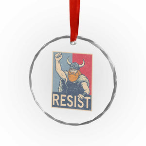 Funny Minneapolis Viking Resist Abolish Ice Protest Crystal Glass Ornament TS11 Print Your Wear