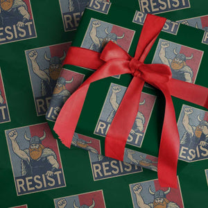 Funny Minneapolis Viking Resist Abolish Ice Protest Wrapping Paper Roll TS11 Green Print Your Wear