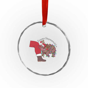 Funny Moo Deng Christmas Crystal Glass Ornament Become Ungovernable Reindeer Xmas Santa TS11 Print Your Wear