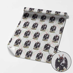 Funny Mothman Bunny Ears Wrapping Paper Roll Point Pleasant Cryptid Lover Gift TS12 Christmas Plaid Print Your Wear