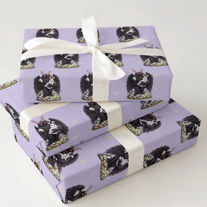 Funny Mothman Bunny Ears Wrapping Paper Roll Point Pleasant Cryptid Lover Gift TS12 Violet Print Your Wear