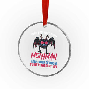 Funny Mothman Crystal Glass Ornament Part Man Part Moth Harbinger Of Doom Point Pleasent WV TS02 Print Your Wear