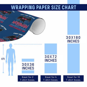 Funny Mothman Wrapping Paper Roll Part Man Part Moth Harbinger Of Doom Point Pleasent WV TS02 Print Your Wear