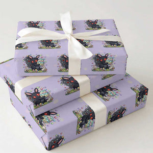 Funny Mothman Easter Bunny Ears Wrapping Paper Roll Cryptid Lover Gift TS12 Violet Print Your Wear