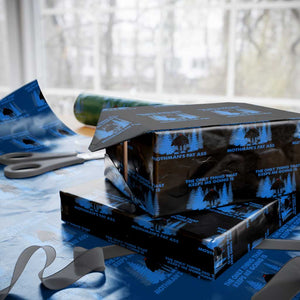 Funny Mothman Fat Ass Wrapping Paper Roll Vintage Cryptid Funny Moth Man Meme TS10 Black Print Your Wear