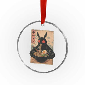 Funny Mothman Ramen Crystal Glass Ornament Japanese Kawaii Noodles Cryptid Retro Manga Anime TS10 Print Your Wear