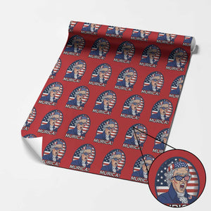 Funny Murica Thomas Jefferson Wrapping Paper Roll Founding Father Gift TS12 Red Print Your Wear
