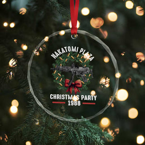 Funny Nakatomi Plaza Crystal Glass Ornament Xmas Party 1988 Xmas Bullet Gun Wreath TS11 Print Your Wear