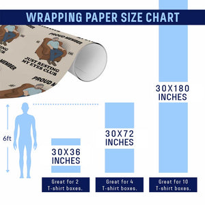 Funny Napping Dad Sleepy Grandpas and Fathers Wrapping Paper Roll Proud Member Of The Just Resting My Eyes Club Armchair Cartoon Graphic